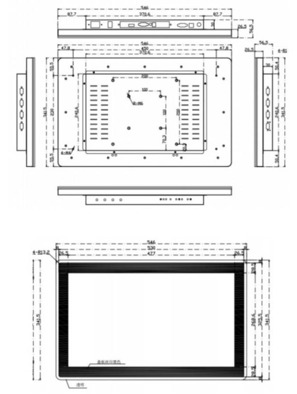 JE-215TPM-L 21.5吋平面環繞觸控螢幕：圖片 3