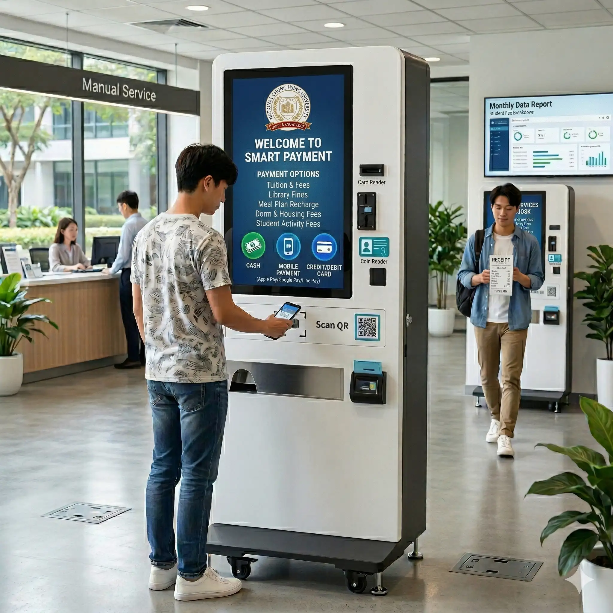 學校與公共場域自動繳費機