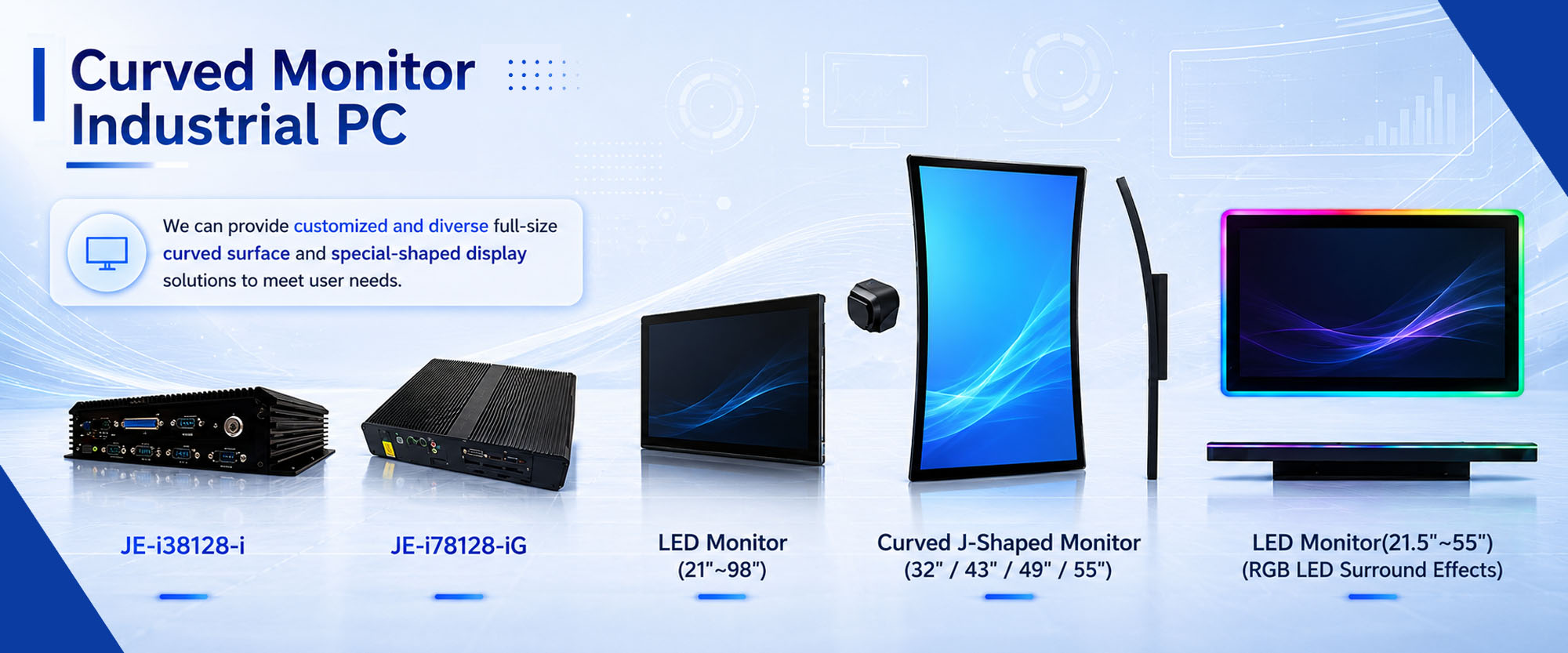 Curved Monitor Industrial PC